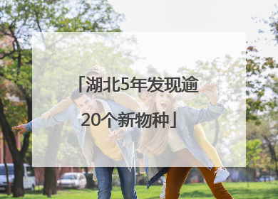 湖北5年发现逾20个新物种