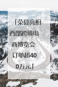 荣县亮相西部跨境电商博览会 订单超400万元