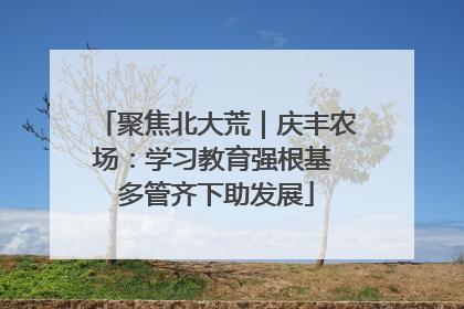 聚焦北大荒｜庆丰农场：学习教育强根基 多管齐下助发展