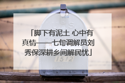 脚下有泥土 心中有真情——七旬调解员刘秀保深耕乡间解民忧