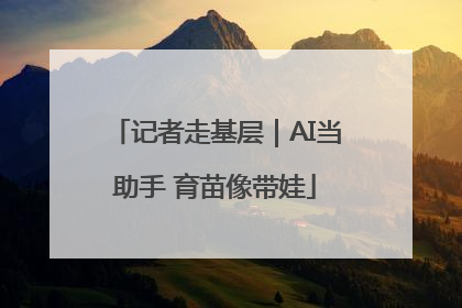 记者走基层｜AI当助手 育苗像带娃
