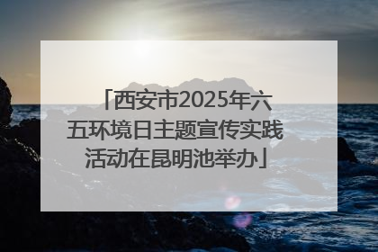 西安市2025年六五环境日主题宣传实践活动在昆明池举办