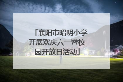 襄阳市昭明小学开展欢庆六一暨校园开放日活动