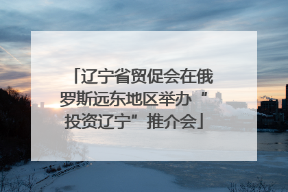辽宁省贸促会在俄罗斯远东地区举办“投资辽宁”推介会