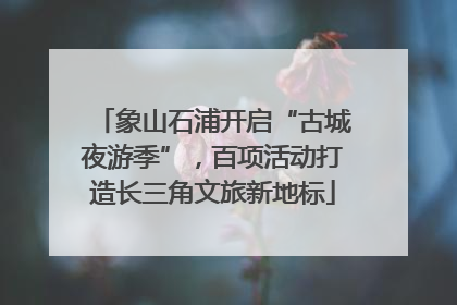 象山石浦开启“古城夜游季”，百项活动打造长三角文旅新地标