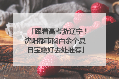 跟着高考游辽宁！沈阳都市圈百余个夏日宝藏好去处推荐
