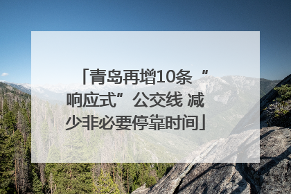 青岛再增10条“响应式”公交线 减少非必要停靠时间