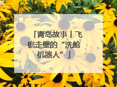 青岛故事丨飞檐走壁的“洗舱机器人”