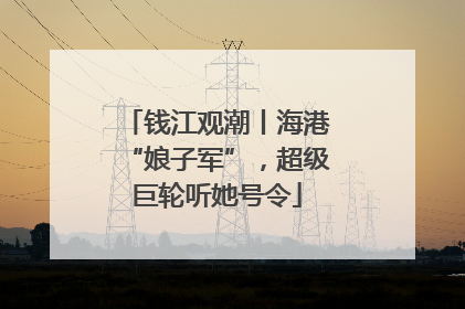 钱江观潮丨海港“娘子军”，超级巨轮听她号令