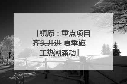 镇原：重点项目齐头并进 夏季施工热潮涌动