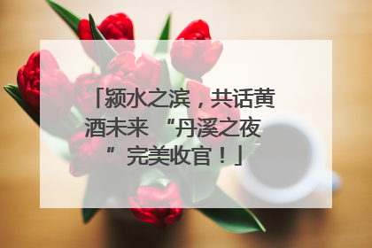 颍水之滨，共话黄酒未来 “丹溪之夜”完美收官！