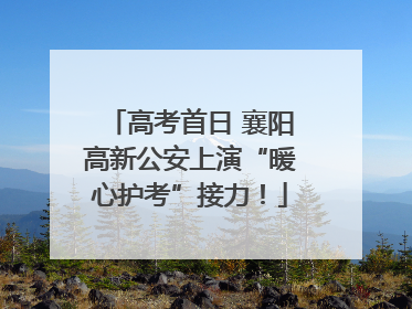 高考首日 襄阳高新公安上演“暖心护考”接力！