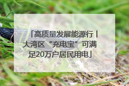 高质量发展能源行丨大湾区“充电宝”可满足20万户居民用电
