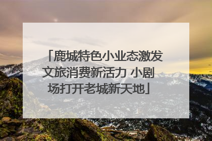 鹿城特色小业态激发文旅消费新活力 小剧场打开老城新天地