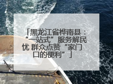 黑龙江省桦南县：“一站式”服务解民忧 群众点赞“家门口的便利”