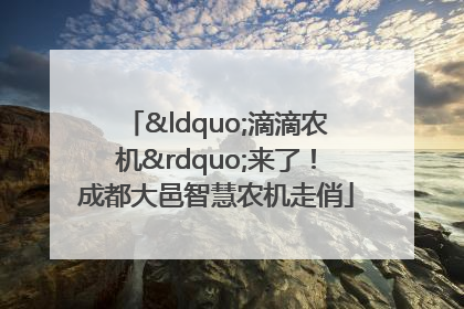 “滴滴农机”来了！成都大邑智慧农机走俏