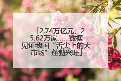 2.74万亿元、25.62万家……数据见证我国“舌尖上的大市场”蓬勃兴旺