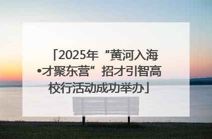 2025年“黄河入海•才聚东营”招才引智高校行活动成功举办