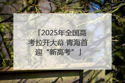 2025年全国高考拉开大幕 青海首迎“新高考”