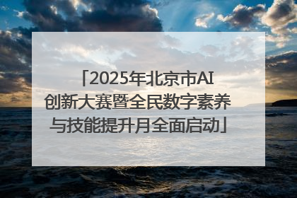 2025年北京市AI创新大赛暨全民数字素养与技能提升月全面启动