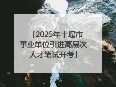 2025年十堰市事业单位引进高层次人才笔试开考