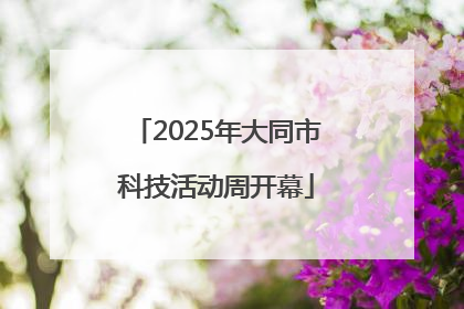 2025年大同市科技活动周开幕