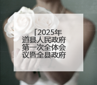 2025年道县人民政府第一次全体会议暨全县政府系统廉政工作会议召开