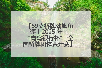 69支桥牌劲旅角逐！2025 年 “青岛银行杯” 全国桥牌团体赛开赛