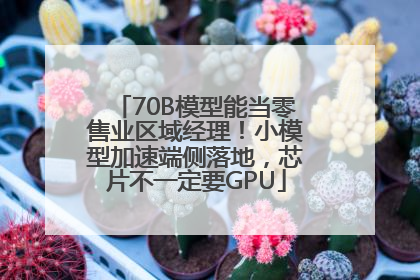 70B模型能当零售业区域经理！小模型加速端侧落地，芯片不一定要GPU